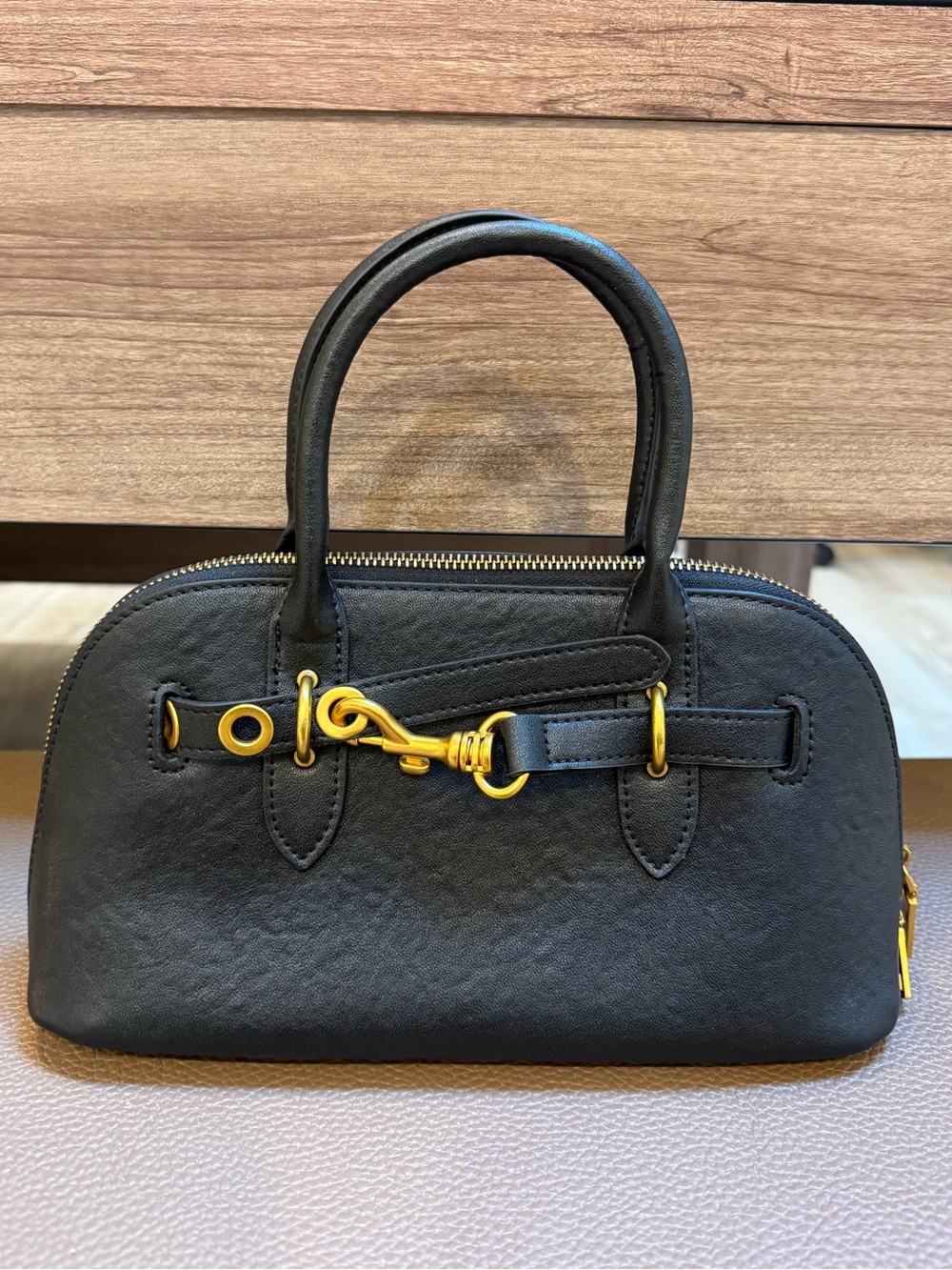 Leather Top-Handle Satchel